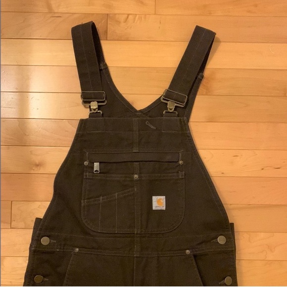 Carhartt Pants - Carhartt Dark Brown Bib Overalls